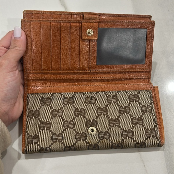 Gucci wallet long in brown - Picture 7 of 12
